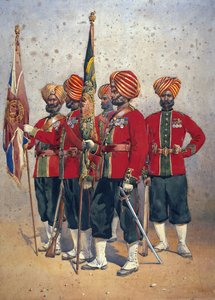 Soldati del 15° Ludhiana Sikhs, illustrazione per 